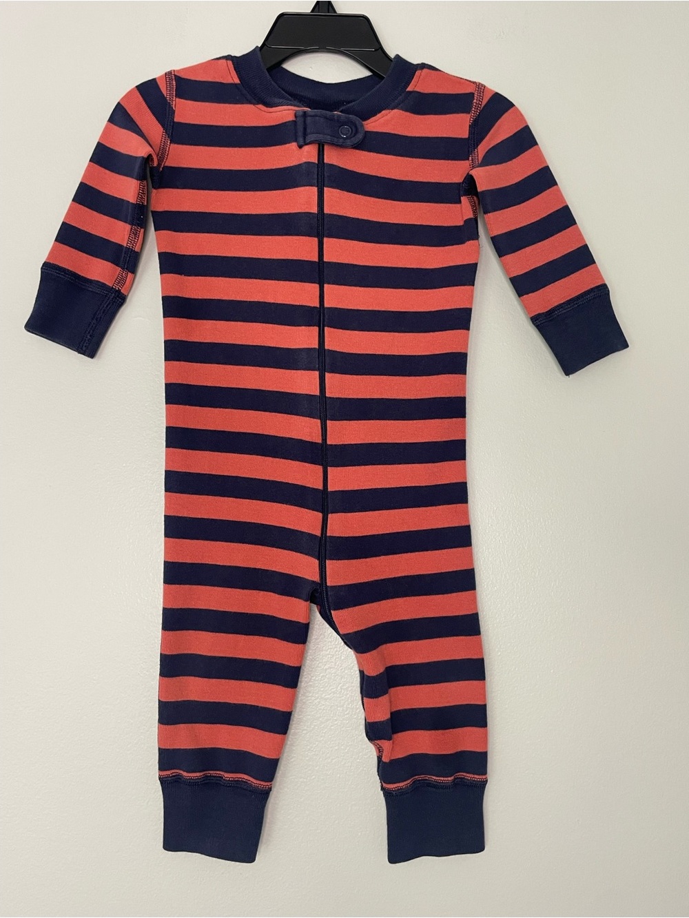 Hanna Andersson Bold Stripe Organic Cotton Zip Sleeper - Picture 2 of 11